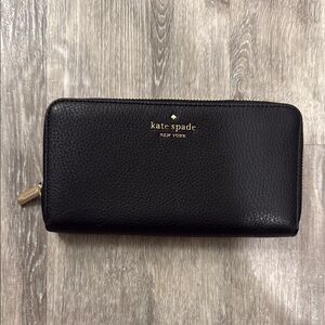 Kate Spade Black Lena Large Continental Wallet